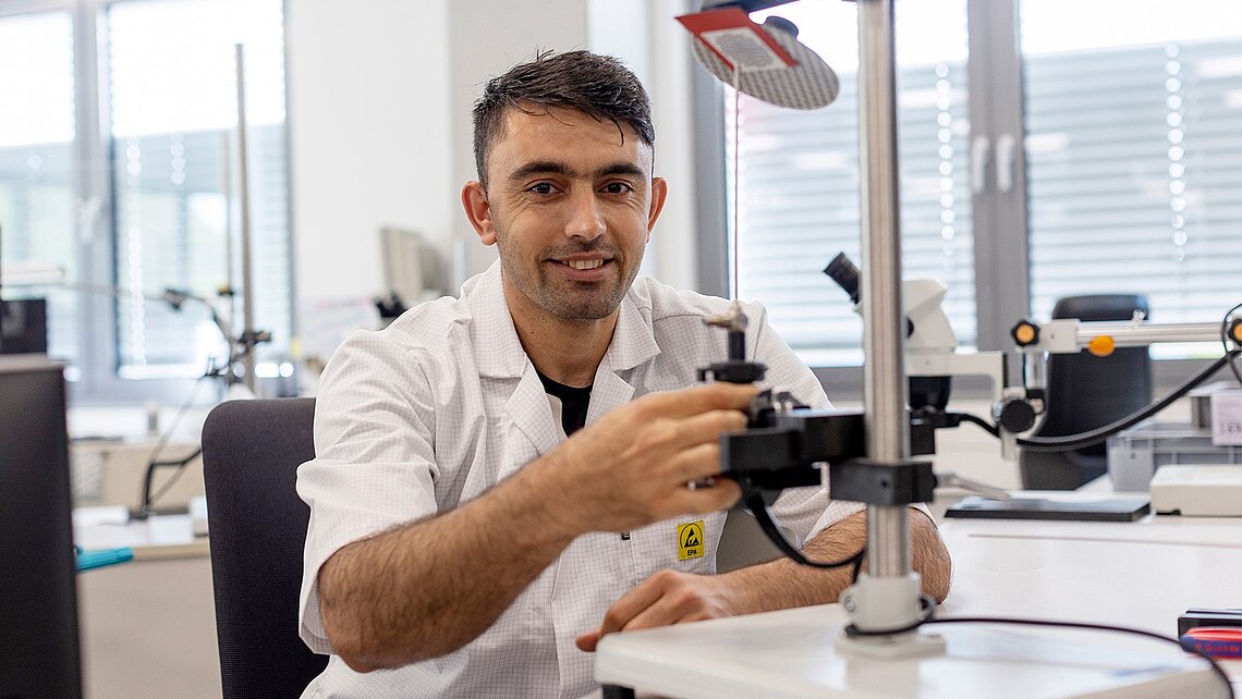 Zadrankhil Hazimuhamad bei der Arbeit