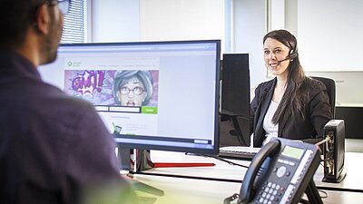Berufseinsteigerin in ihrer ersten Woche