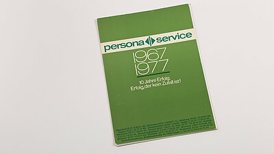 Broschüre persona service 1967